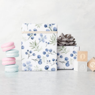 Papel De Regalo Servilletas para Baby Shower Berry Sweet Blueberry
