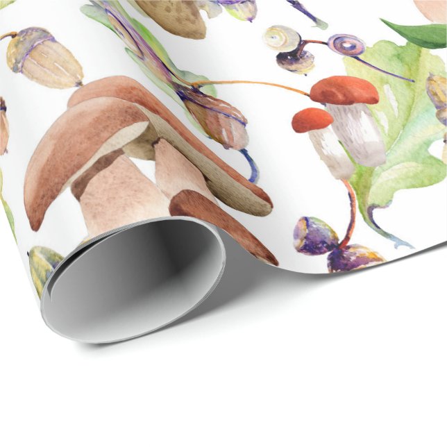 Papel De Regalo setas en un modelo suave de la acuarela (Esquina del rollo)