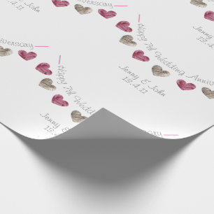 Papel De Regalo Sétimo aniversario boda amargo