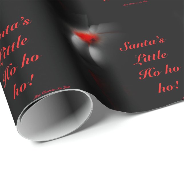 Papel De Regalo Sexy Mrs Santa Pinup Navidades Festive Gift Wrap (Esquina del rollo)