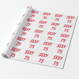 Papel de regalo sexy para 75 cumpleaños