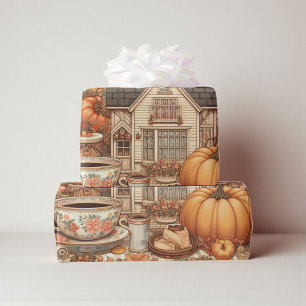 Papel De Regalo Shabby Chic Fall Terracotta Gingham Buffalo Plaid