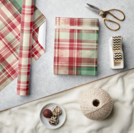 Papel De Regalo Shabby Chic Navidades con problemas Tartán