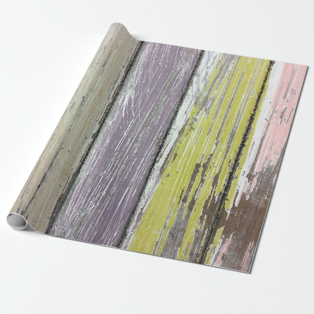 Papel De Regalo Shabby Chic Wood (Desenrollado)