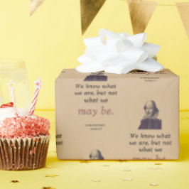 Papel De Regalo Shakespeare Inspiración Vintage Graduación Bookish