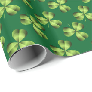 Papel De Regalo Shamrock Three Leaf Clover Graphic