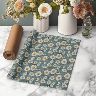 Papel De Regalo Shasta Daisy