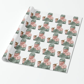 Papel De Regalo Sherlock Holmes que señala el dibujo animado