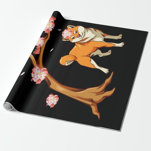 Papel De Regalo Shiba Inu Perro regalo japonés |Chiba, propietario (Desenrollado)