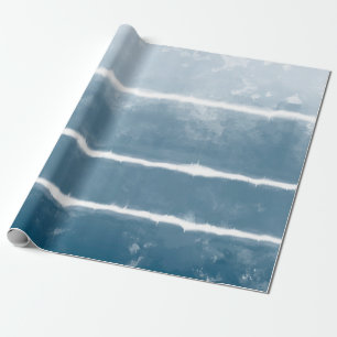 Papel De Regalo Shibori moderno Ombre Retro Tye Hippie Indigo