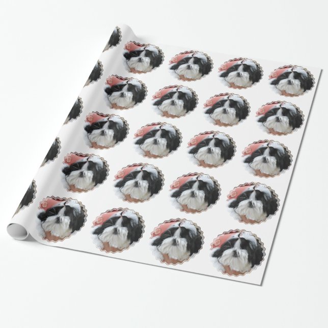 Papel De Regalo Shih Tzu (Desenrollado)