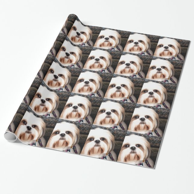 Papel De Regalo Shih Tzu (Desenrollado)