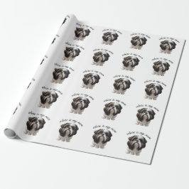 Papel De Regalo Shih Tzu - ¿Dónde Está Mi Mamá?