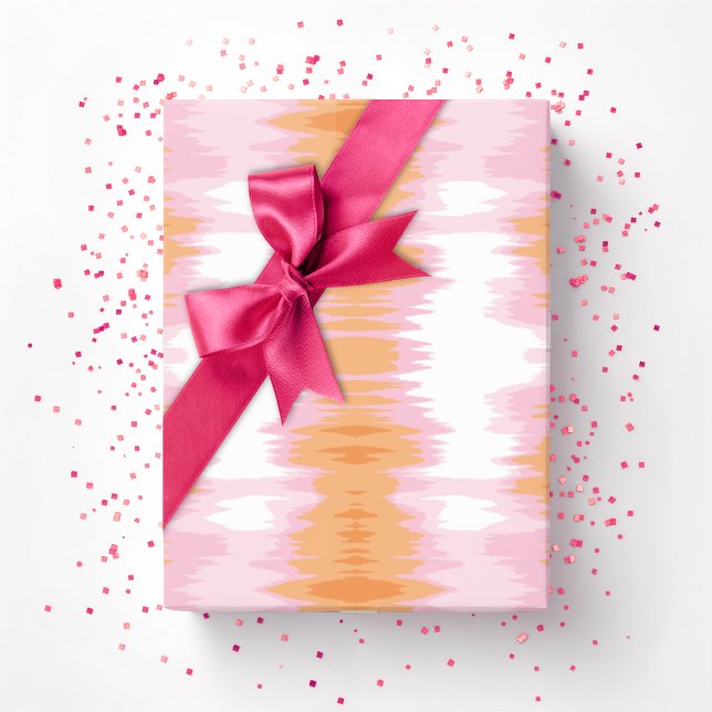 Papel De Regalo Shimmer Ikat in Pink and Orange (Subido por el creador)