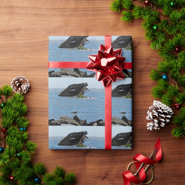 Papel De Regalo Shipwreck de Cape May (Regalo de vacaciones)