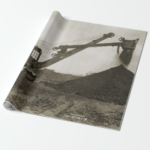 Papel De Regalo SHOVEL 9 DEL OPERADOR DE LA GRÁFICA DE ingeniería 