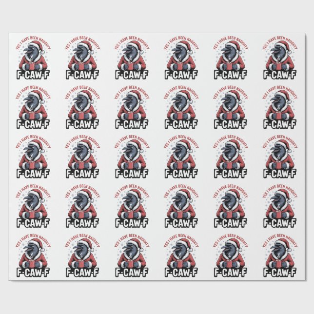 Papel De Regalo Sí, He Sido Navidades traviesos. (Superficie plana)