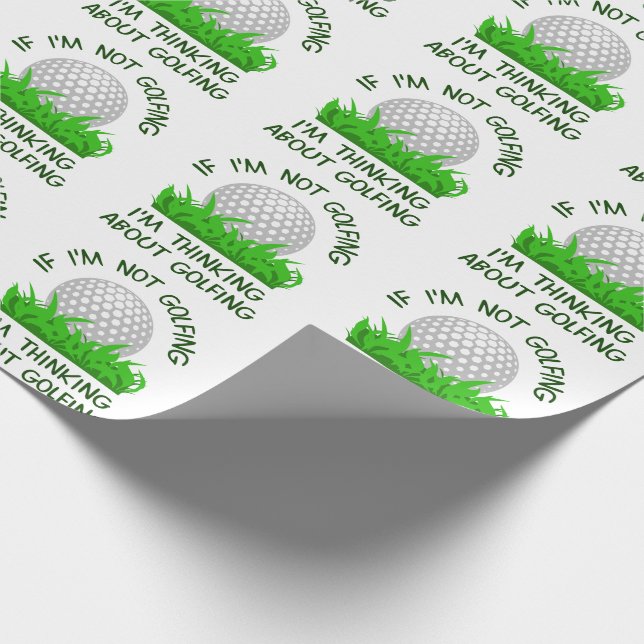 Papel De Regalo Si no estoy jugando golf (Esquina)