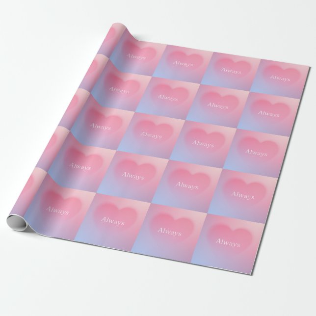 Papel De Regalo Siempre corazón (Desenrollado)