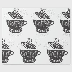 Papel De Regalo Siempre Es Hora De Café