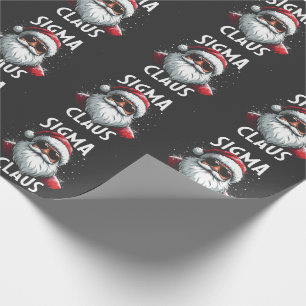 Papel De Regalo Sigma Claus Funny Gen Alpha Escuela Media Christma