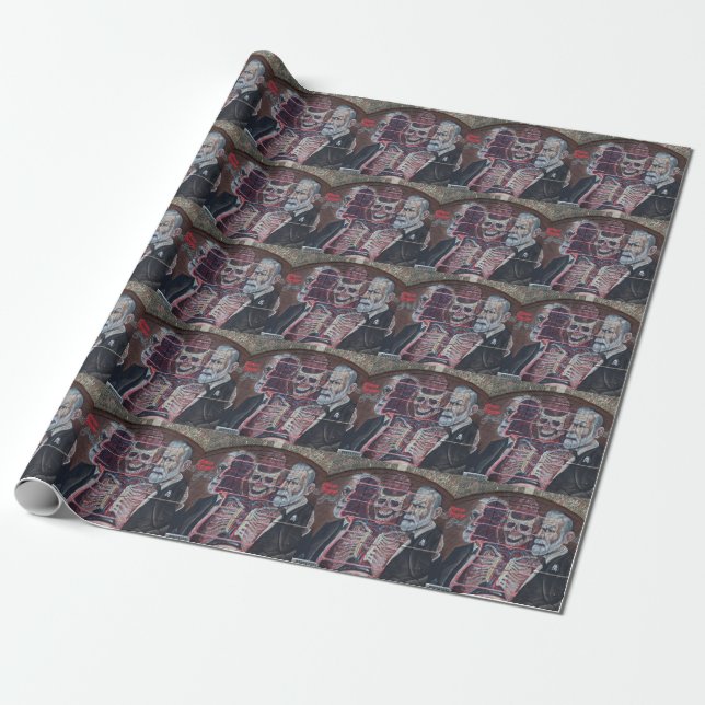 Papel De Regalo Sigmund Freud Street Art (Desenrollado)