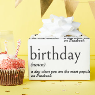 Papel De Regalo Significado del diccionario para el cumpleaños