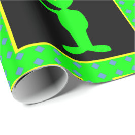 Papel De Regalo Signo de paz para extranjeros retro marcianos Colo