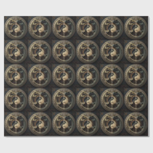 Papel De Regalo Signo de Paz Yin Yang