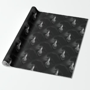 Papel De Regalo Silhouette Black Cat Moonlight