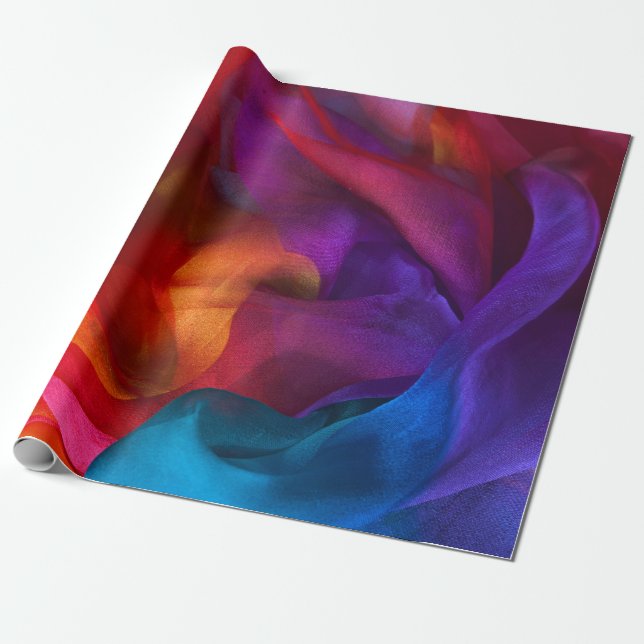 Papel De Regalo Silk rainbow scarfbackground,color,abstract,fabric (Desenrollado)