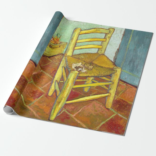 Papel De Regalo Silla de Vincent Van Gogh con pipa (Desenrollado)