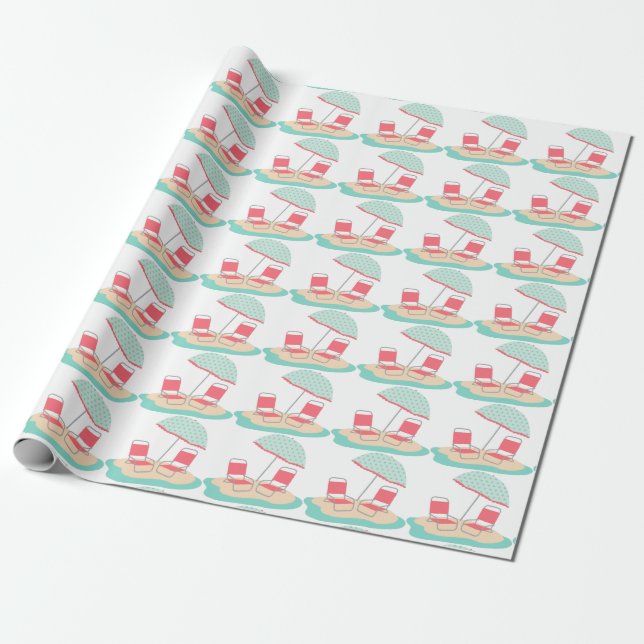 Papel De Regalo Sillas de playa (Desenrollado)