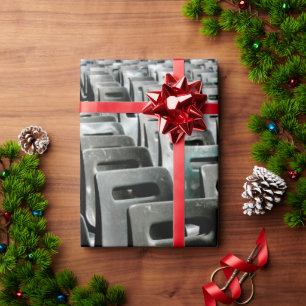 Papel De Regalo Sillas grisáceas monocromáticas