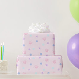 Papel De Regalo Sillas y perlas pasteles en rosa