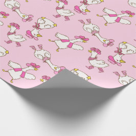 Papel De Regalo Silly Goose Cowboy Cowgirl Pink Gift