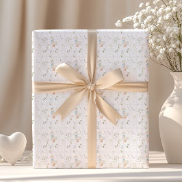 Papel De Regalo Silly Goose Wildflower Gingham Boy Baby Shower