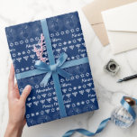 Papel De Regalo Silly Personalizado Snowman Holiday Merry Hanukah<br><div class="desc">El Silly Personalizado Snowman Festival De Luces De Invierno Personalizado Merry Hanukkah Envuelto De Papel Regalo. Se puede personalizar para cambiar el color de fondo. ¿Se ha acabado el viento del señor Snowman o acaba de perder su equilibrio? La expresión "oh querida" en su pequeña cara nevada me hace sonreír....</div>