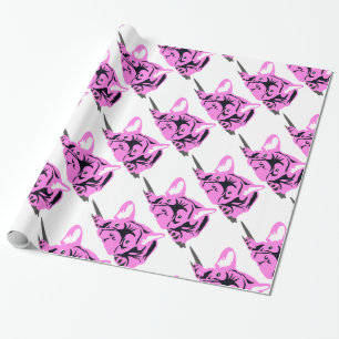 Papel De Regalo Silueta de Bulldog Francés