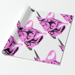 Papel De Regalo Silueta de Bulldog Francés