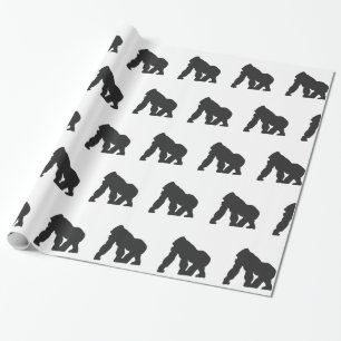 Papel De Regalo Silueta de gorila