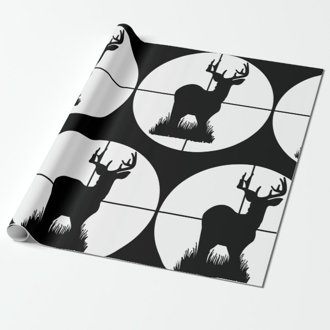 Papel De Regalo Silueta de objetivo de caza de venados (Desenrollado)
