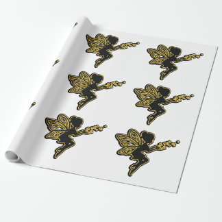 Papel De Regalo Silueta de un hadas - envoltura de regalo