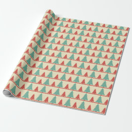 Papel De Regalo Siluetas de árboles retro