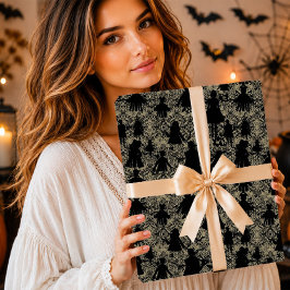 Papel De Regalo Siluetas de muñecas espeluznantes y espeluznantes