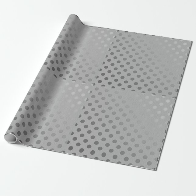 Papel De Regalo Silver Linen Wrapping Paper (Desenrollado)
