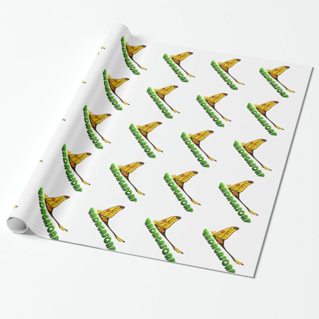 Papel De Regalo símbolo animal de madagascar (Desenrollado)