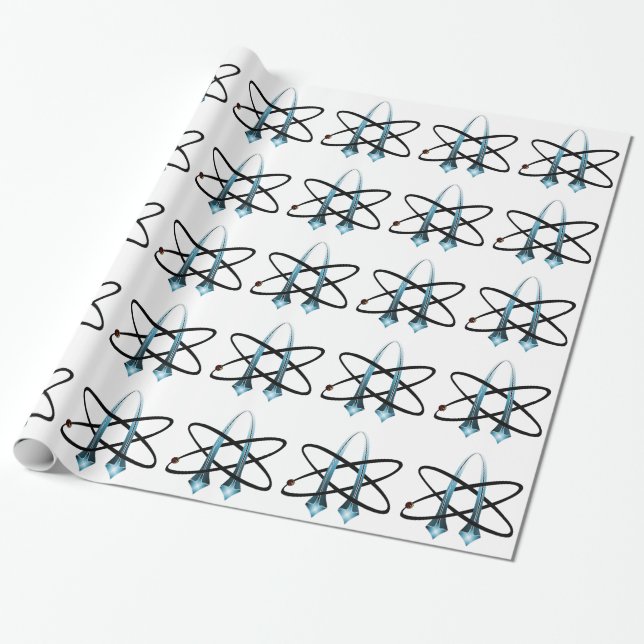 Papel De Regalo Símbolo ateo (Desenrollado)
