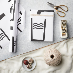 Papel De Regalo Símbolo de Agua del Grifo