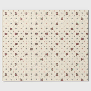 Papel De Regalo Símbolo de estrella folclórica patrón continuo